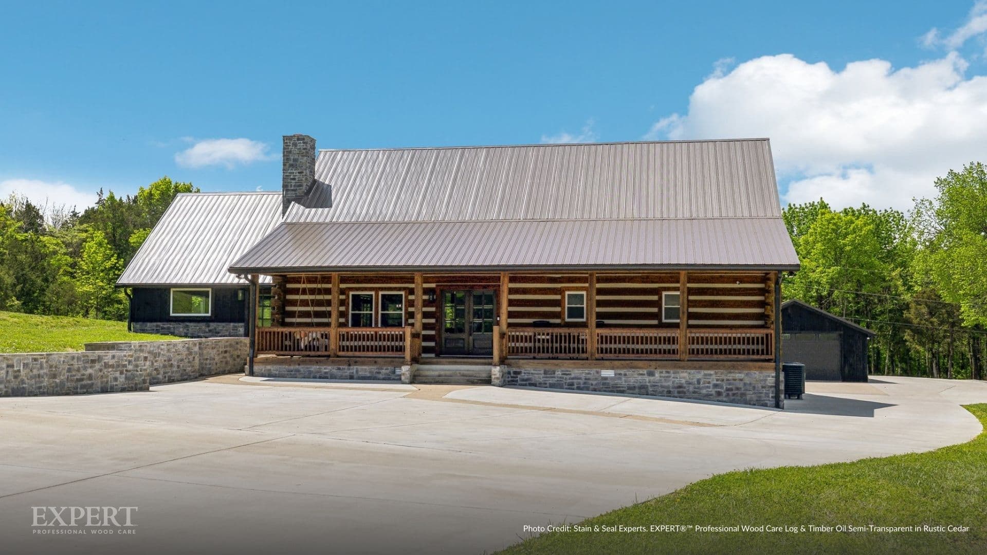 Rustic Cedar cabin stain
