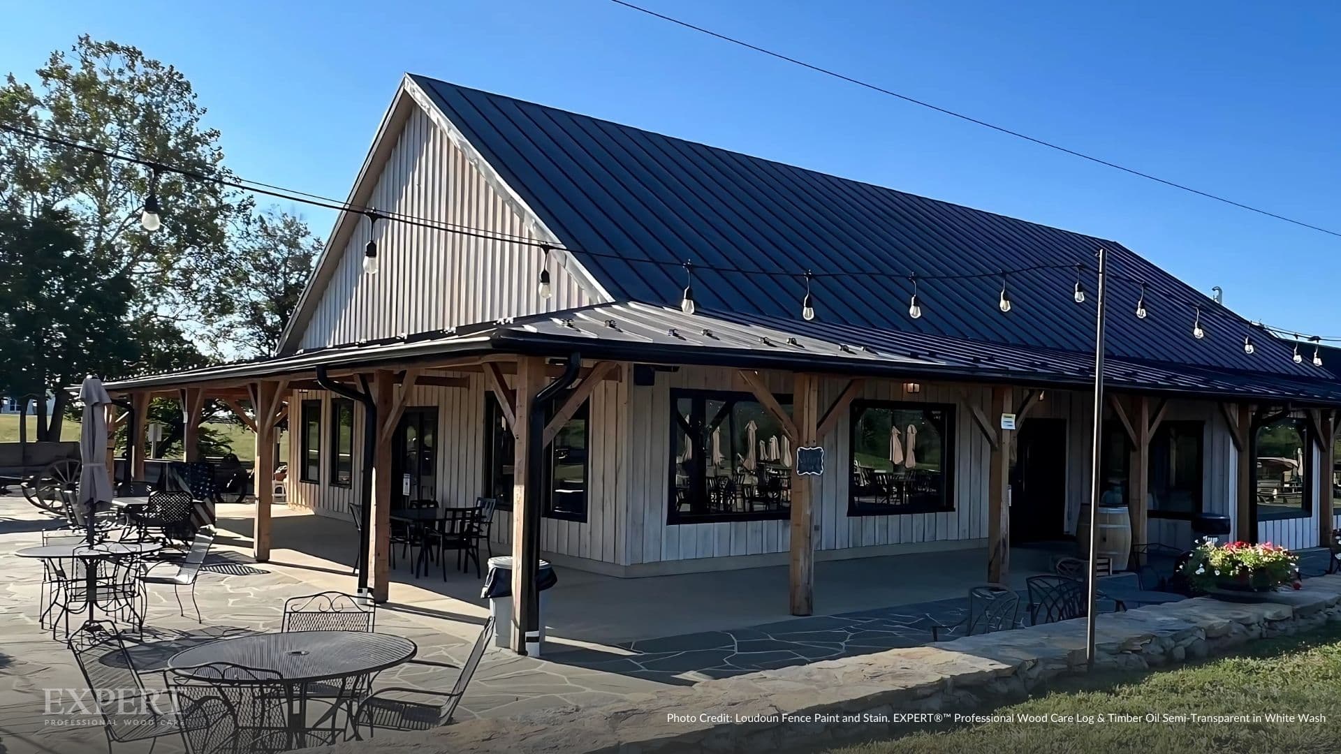 Whitewash cabin stain