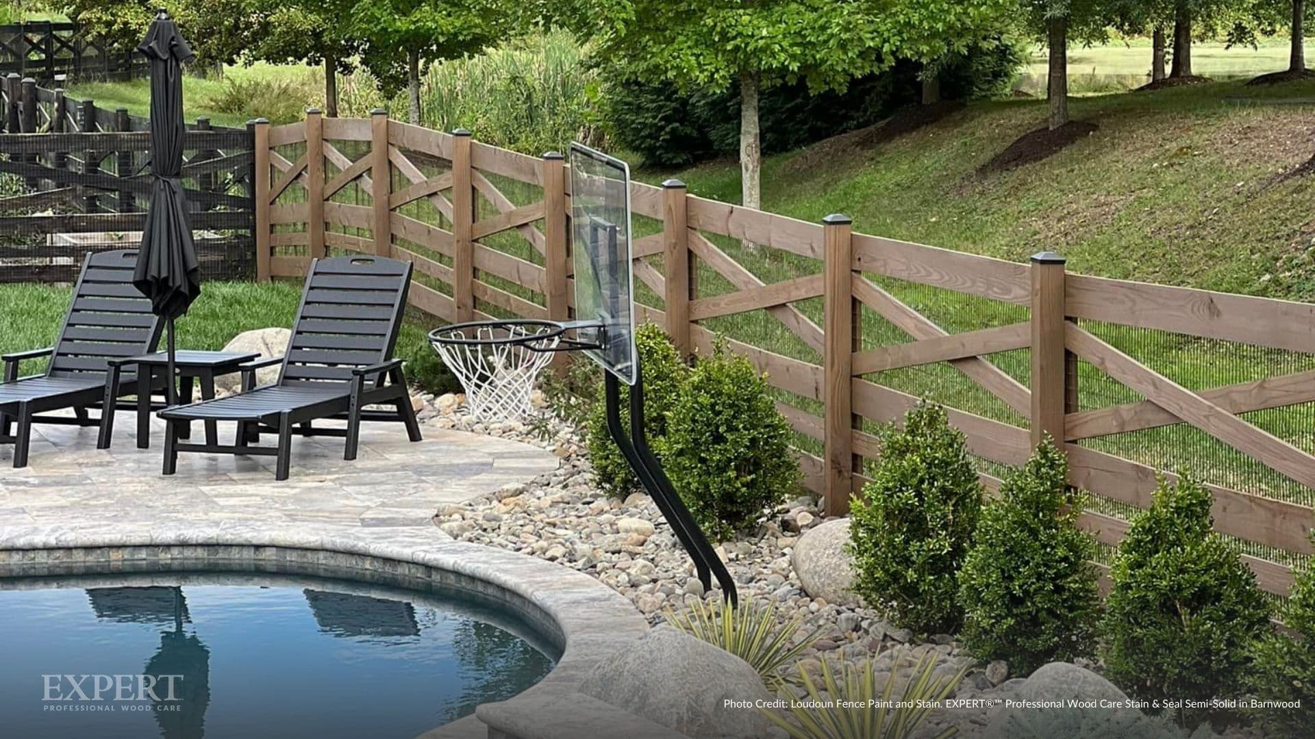 Barnwood fence stain showcase