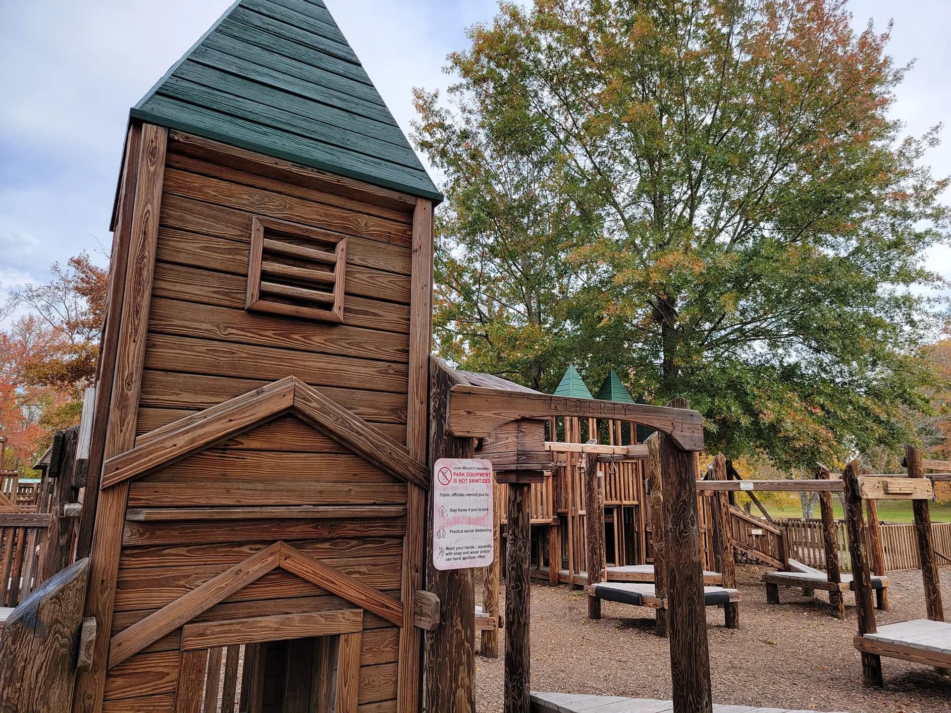 Community playground structure finished with EXPERT Stain & Seal