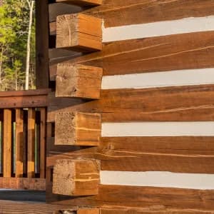 Log home finished with EXPERT