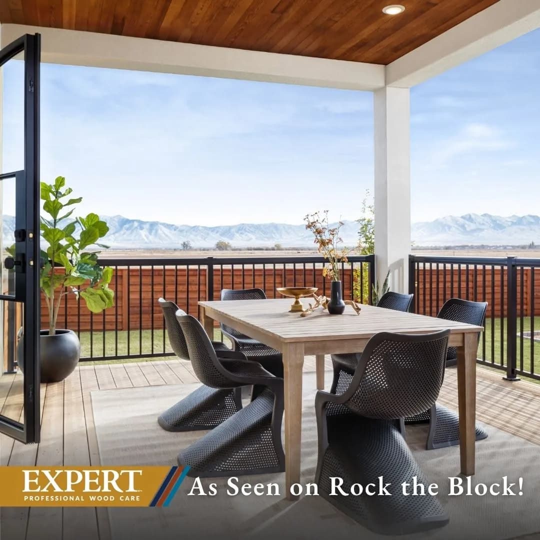 EXPERT Stain & Seal in Semi-Transparent Pecan on HGTV's Rock the Block
