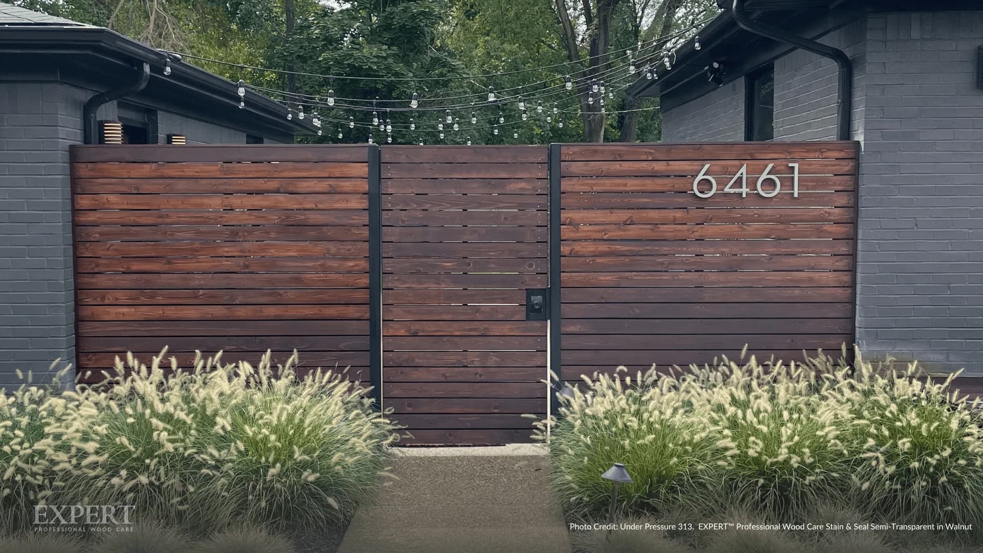 Picture of fence and gate EXPERT woodcare stain