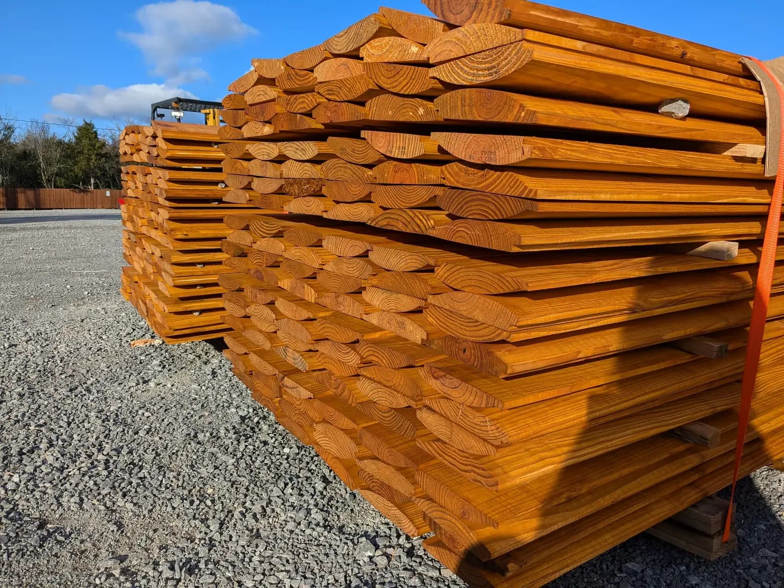Stacks of Gopher Wood boards finished on all six sides