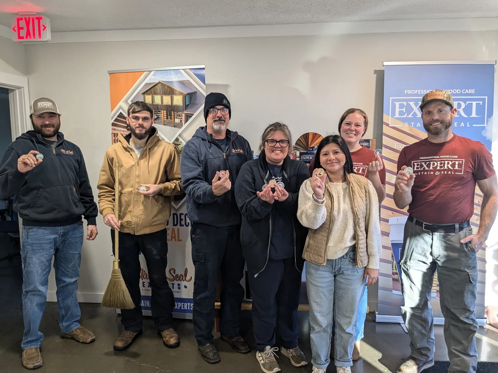 Restorative Industries team members together at headquarters