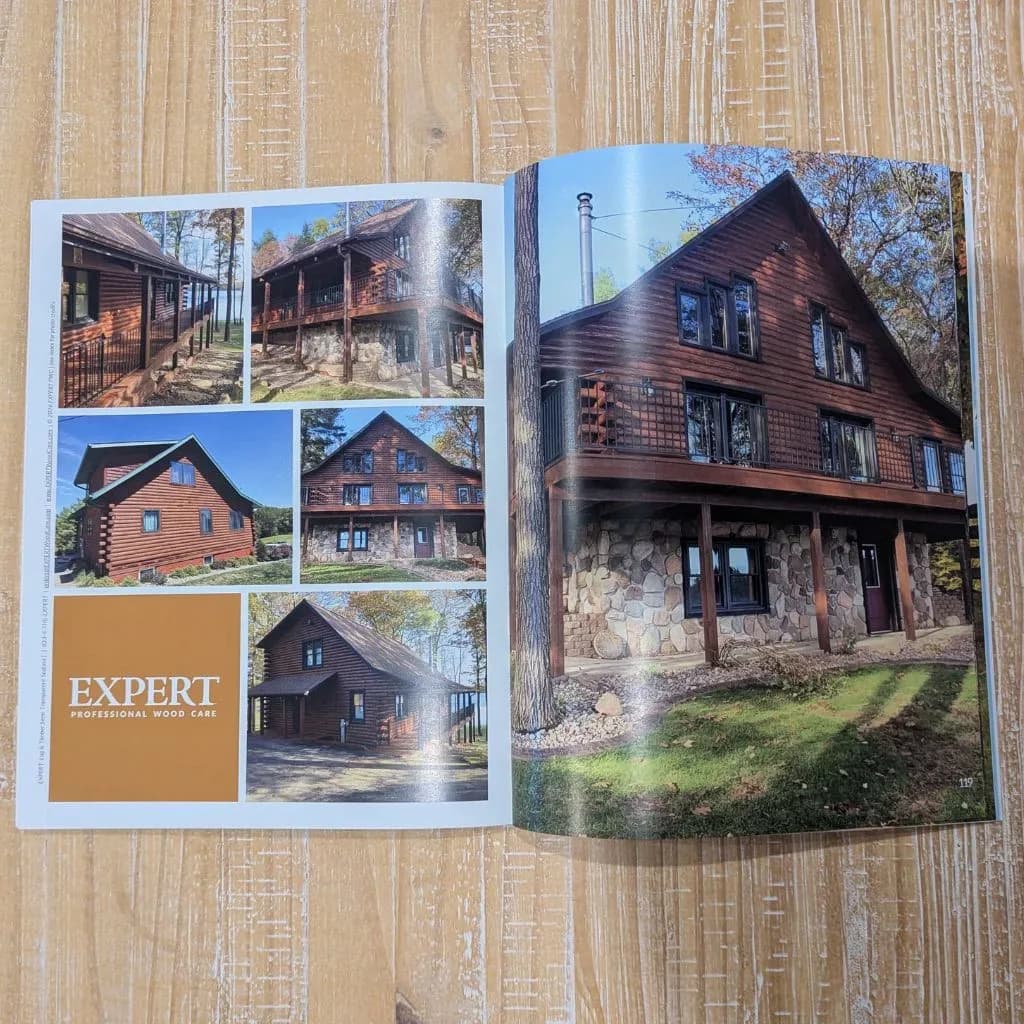 Cabins finished with EXPERT stain colors