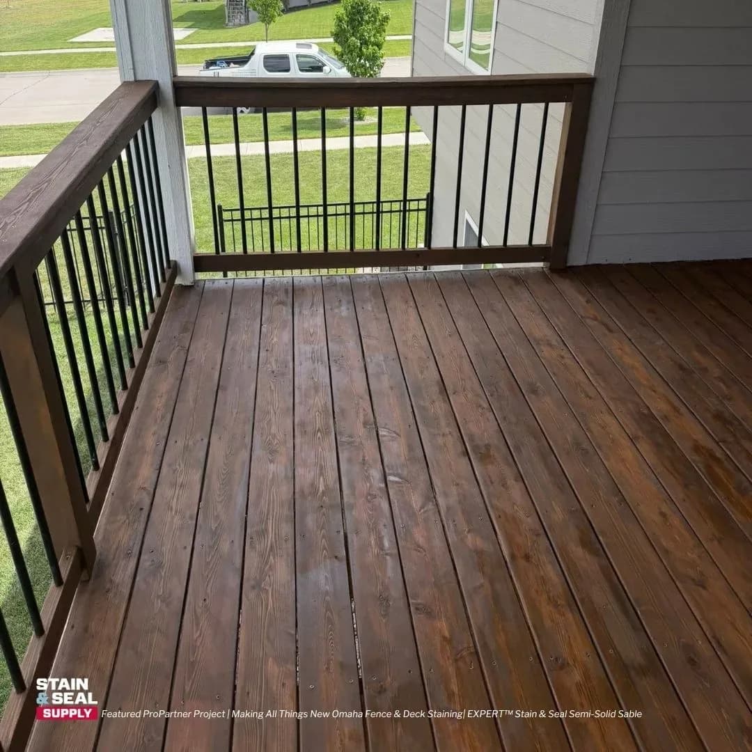 Stained wood project