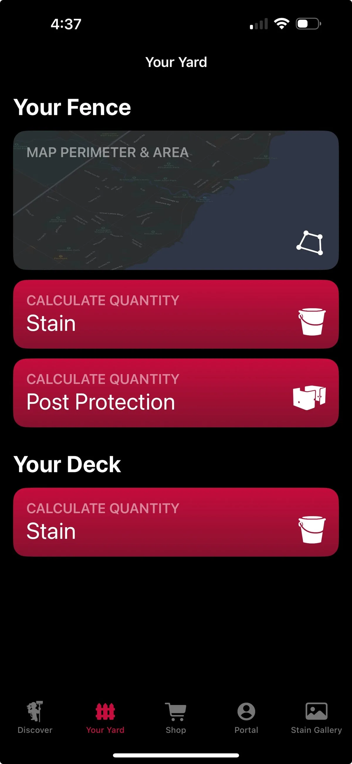 Stain & Seal iOS app