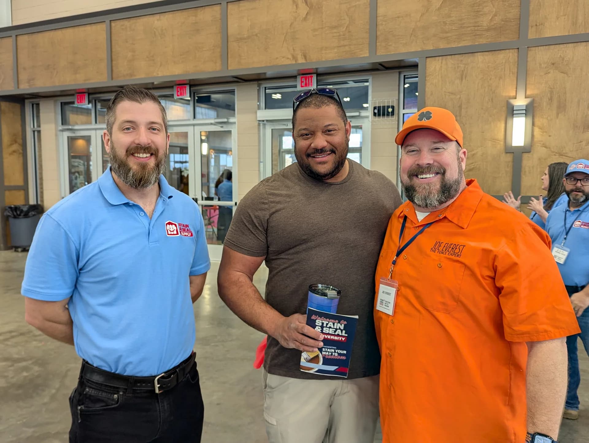 Business owners connecting at Staining University