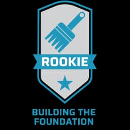 Rookie track badge